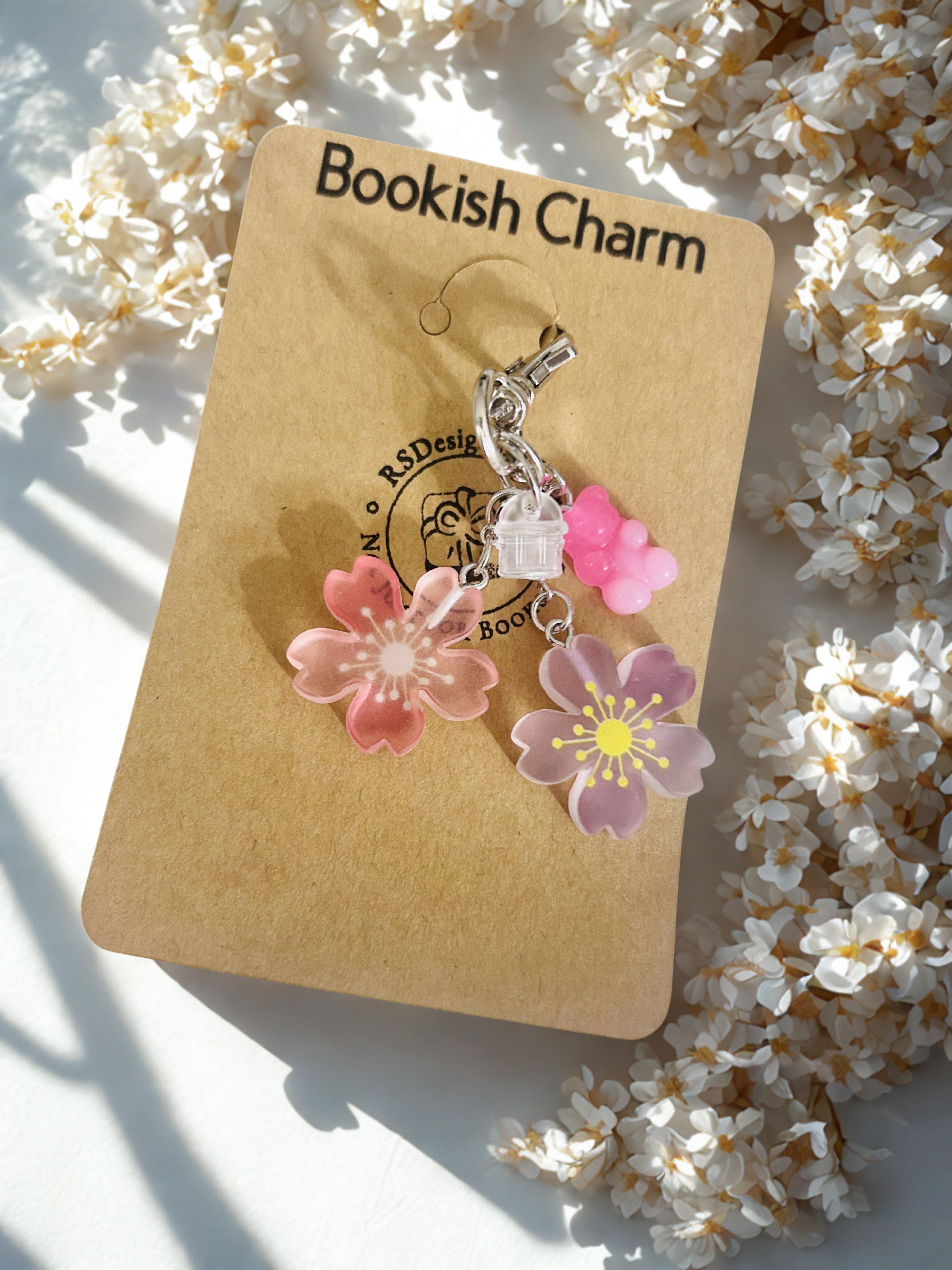 Bookish Reading Journal & eReader USB-C Port Charm