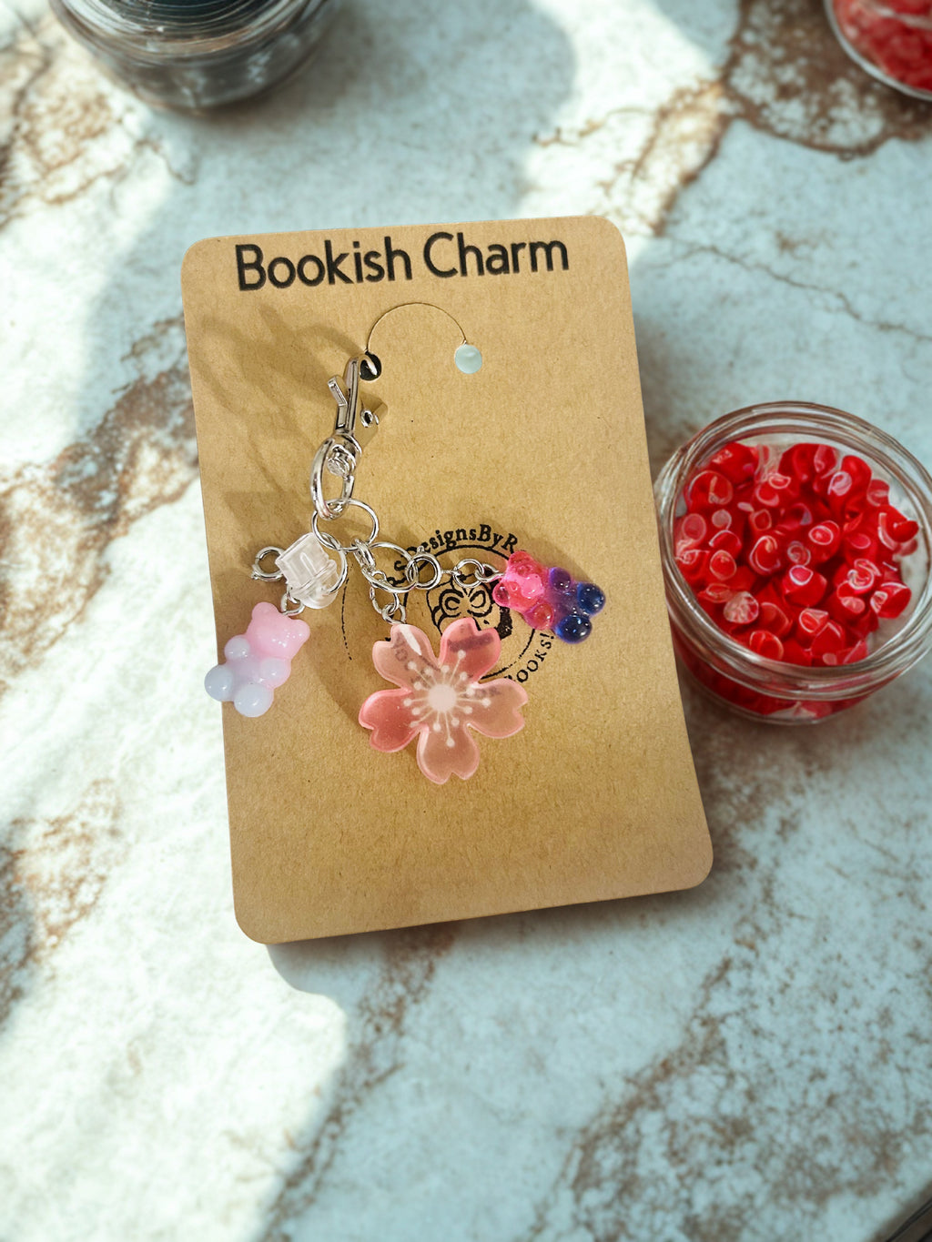Bookish Reading Journal & eReader USB-C Port Charm