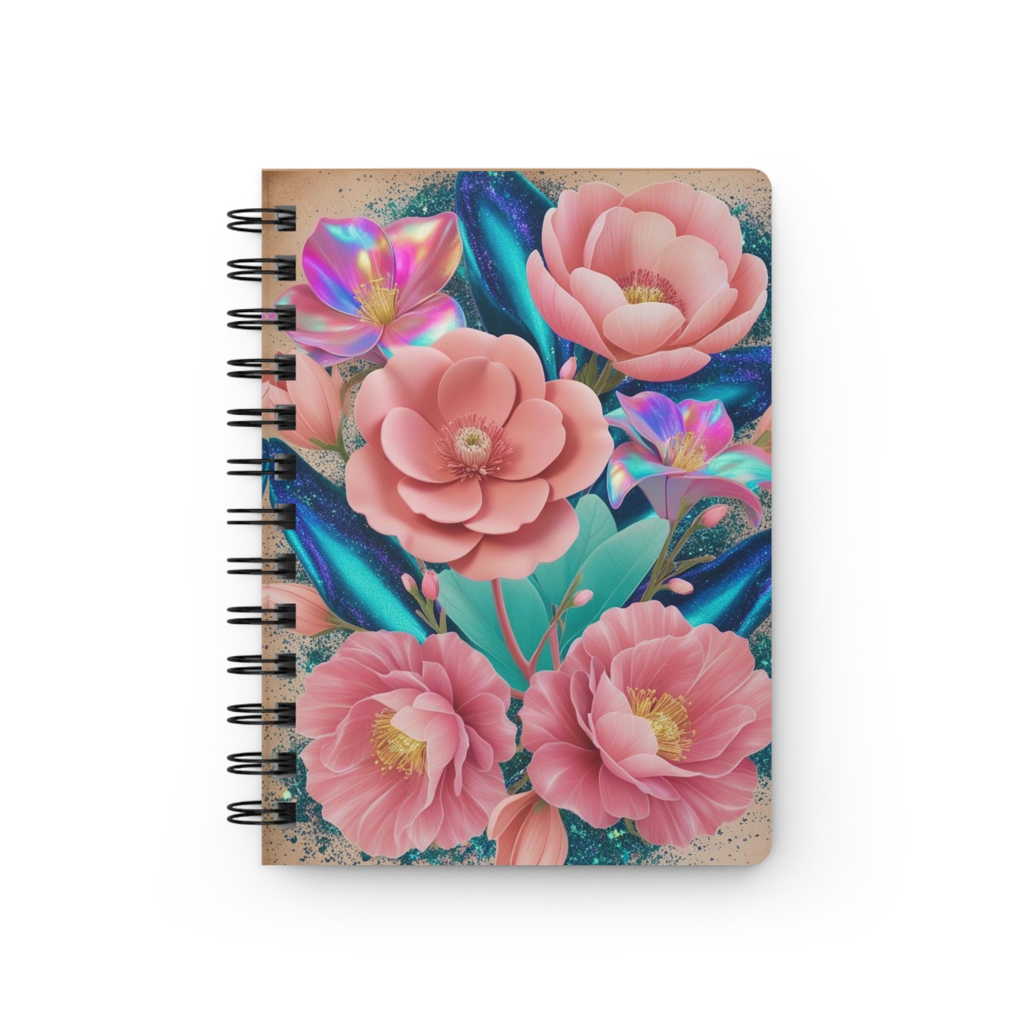 The Lined Floral Cotton Candy Petals Notebook Set