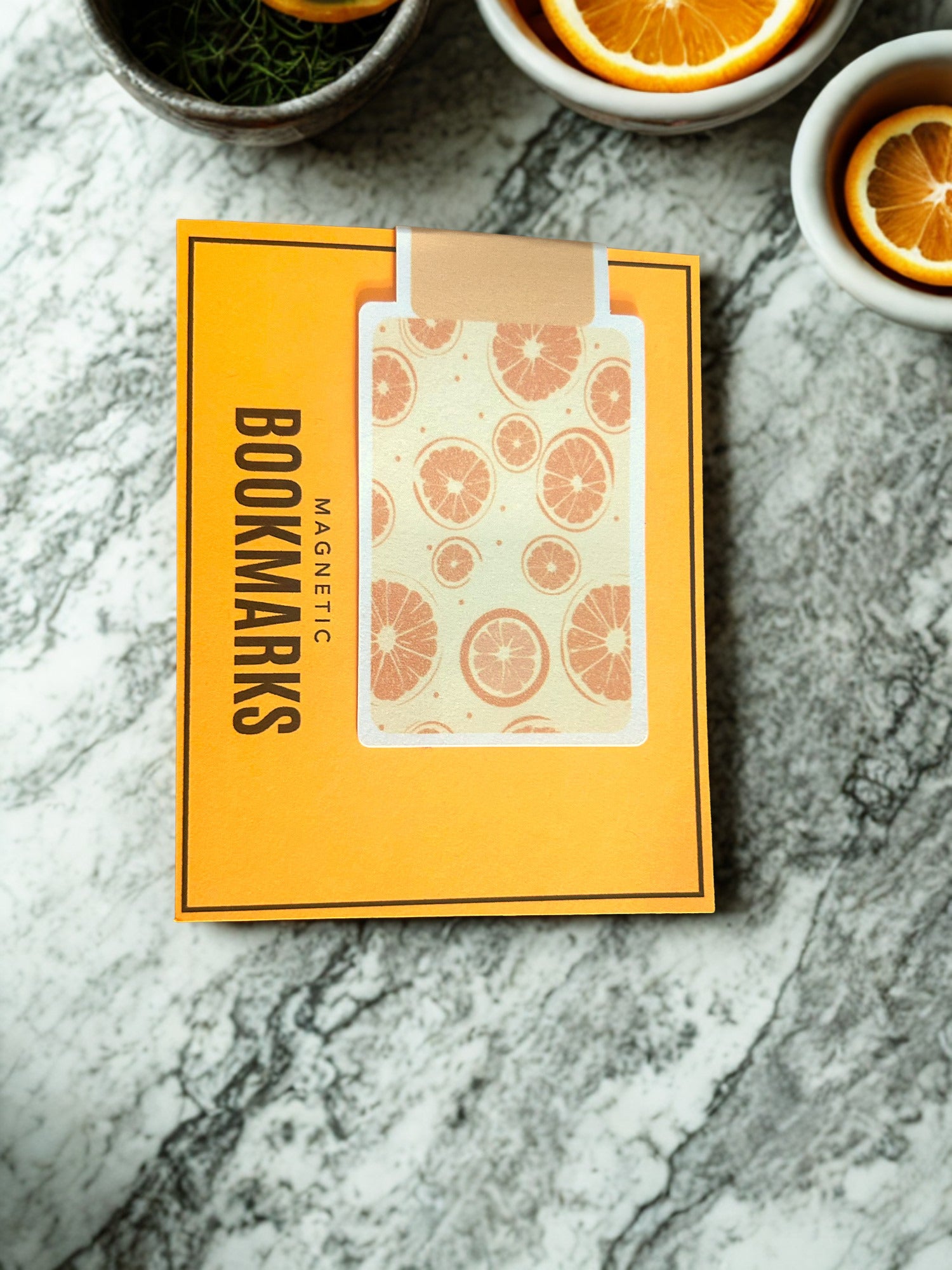 Luxe Pastel Fruit Theme Reversible Magnetic Bookmark | Double-Sided Planner & Book Marker