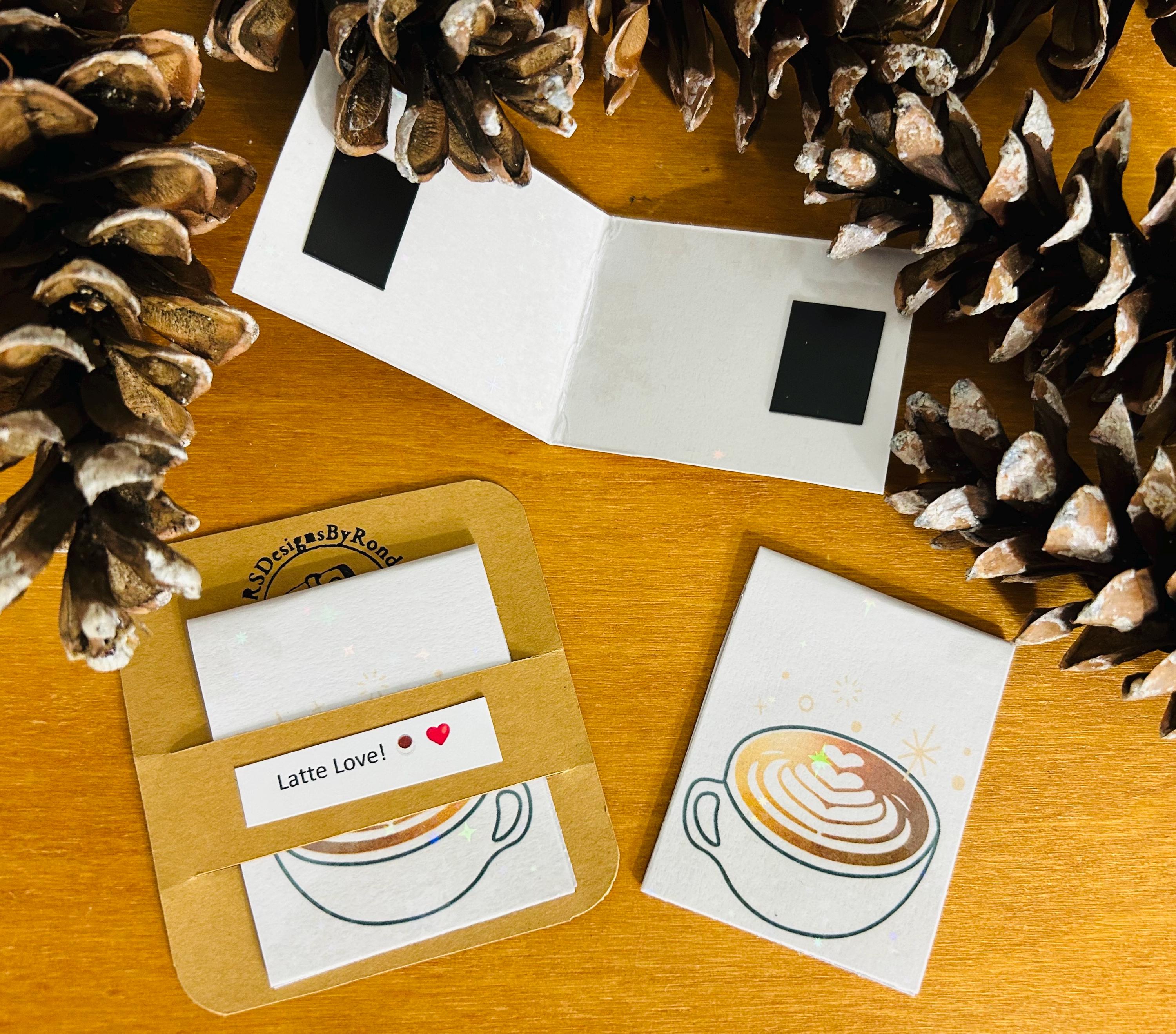 Holographic Latte Magnetic Bookmarks (Set of 3) | Coffee Bookmark | Book Lover Gift