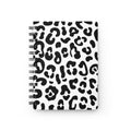 Black Leopard Cheetah Animal Print Notebook