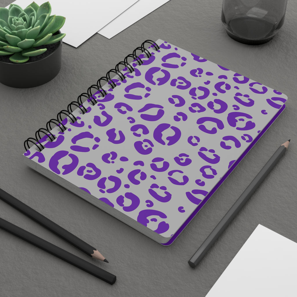 Purple - Leopard Cheetah Animal Print Notebook