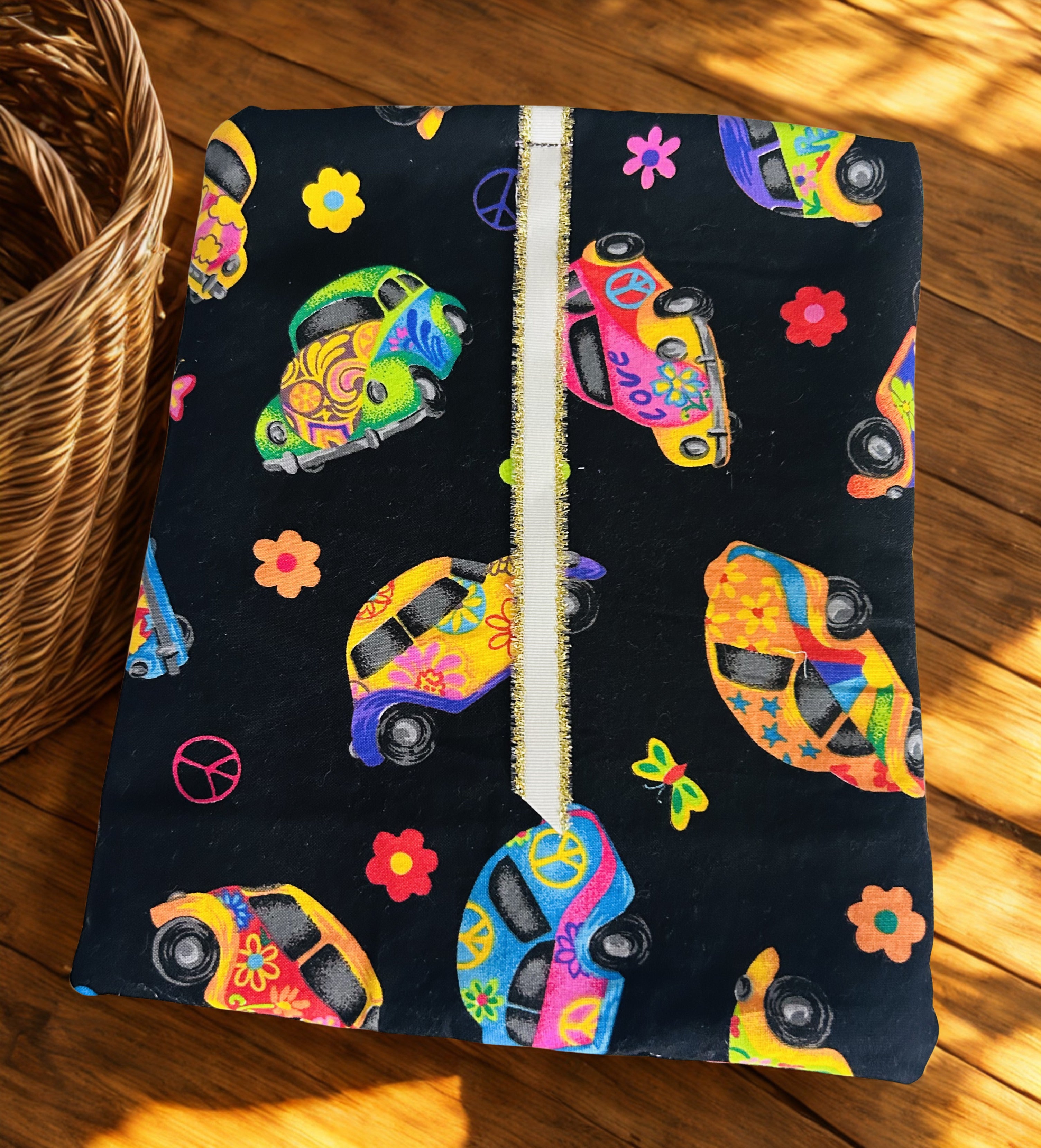 Handmade Luxe Fabric Sleeve for Tablet, eReader, Bible & Journal | Padded Kindle & Notebook Cover | Ribbon Closure