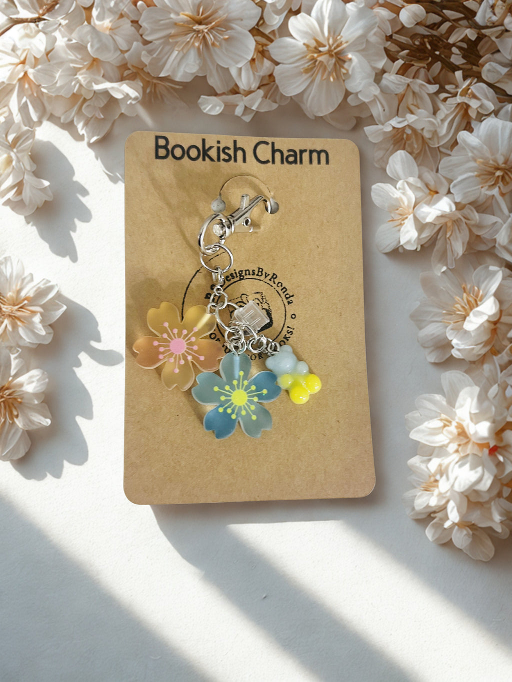 Bookish Reading Journal & eReader USB-C Port Charm