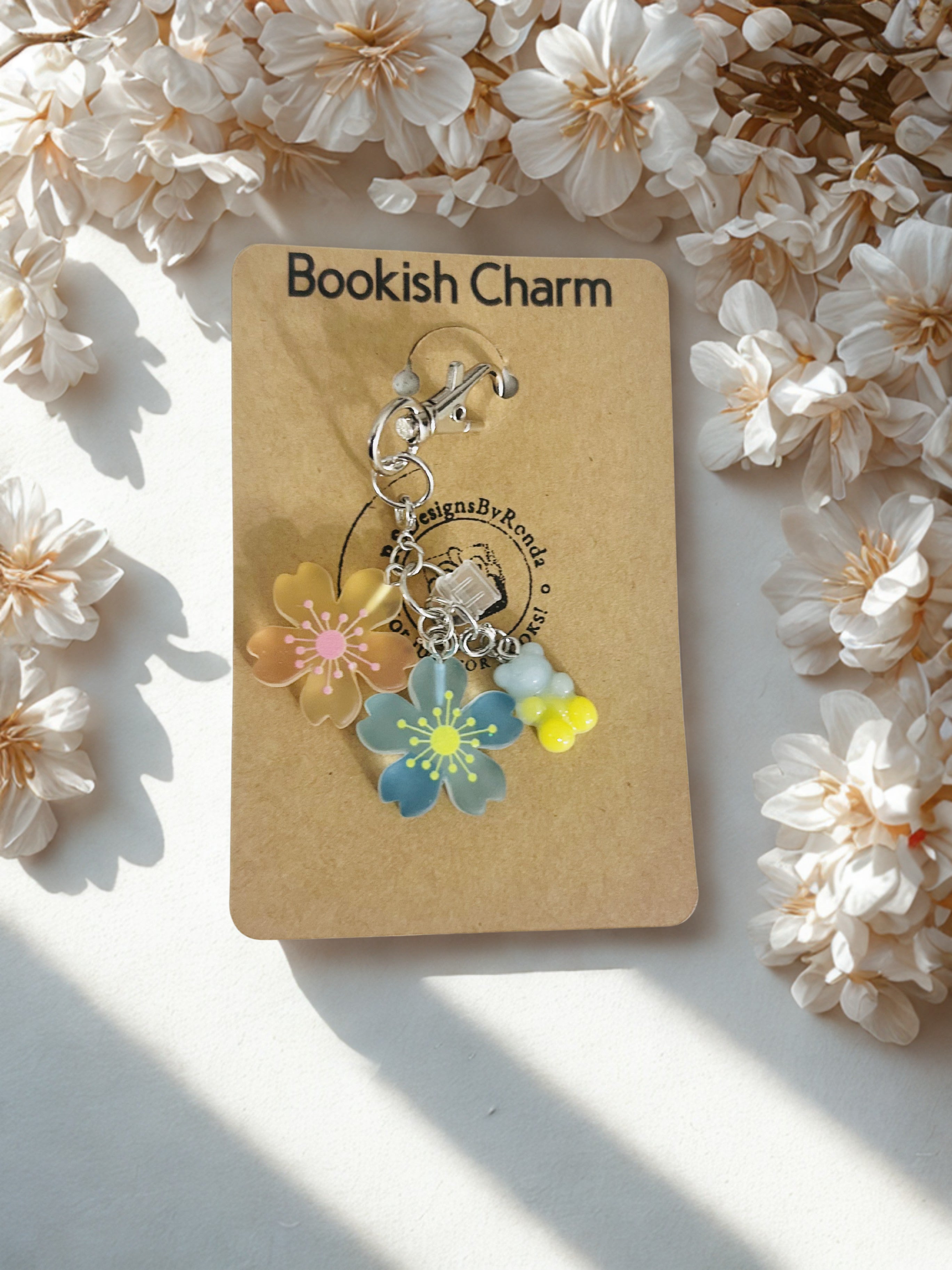 Bookish Reading Journal & eReader USB-C Port Charm