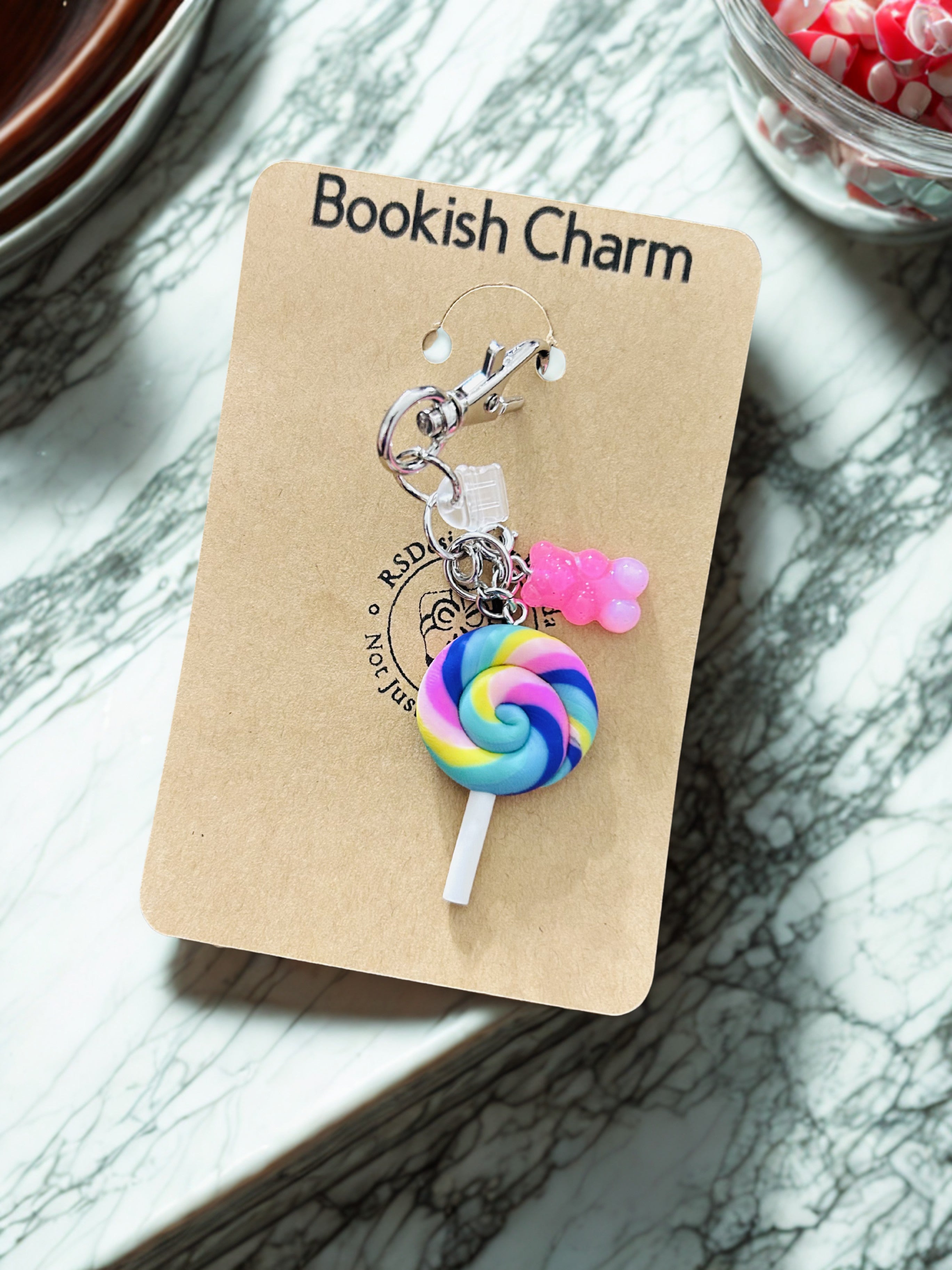 Bookish Reading Journal & eReader USB-C Port Charm