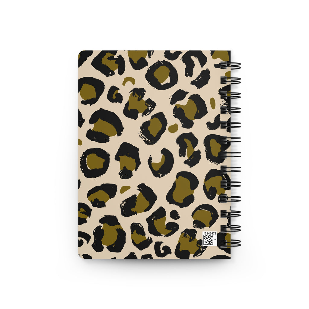 Gold Leopard Cheetah Animal Print Notebook