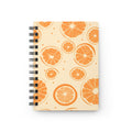 Pastel Orange Fruit Spiral Bound Journal — Cute Fruit Notebook