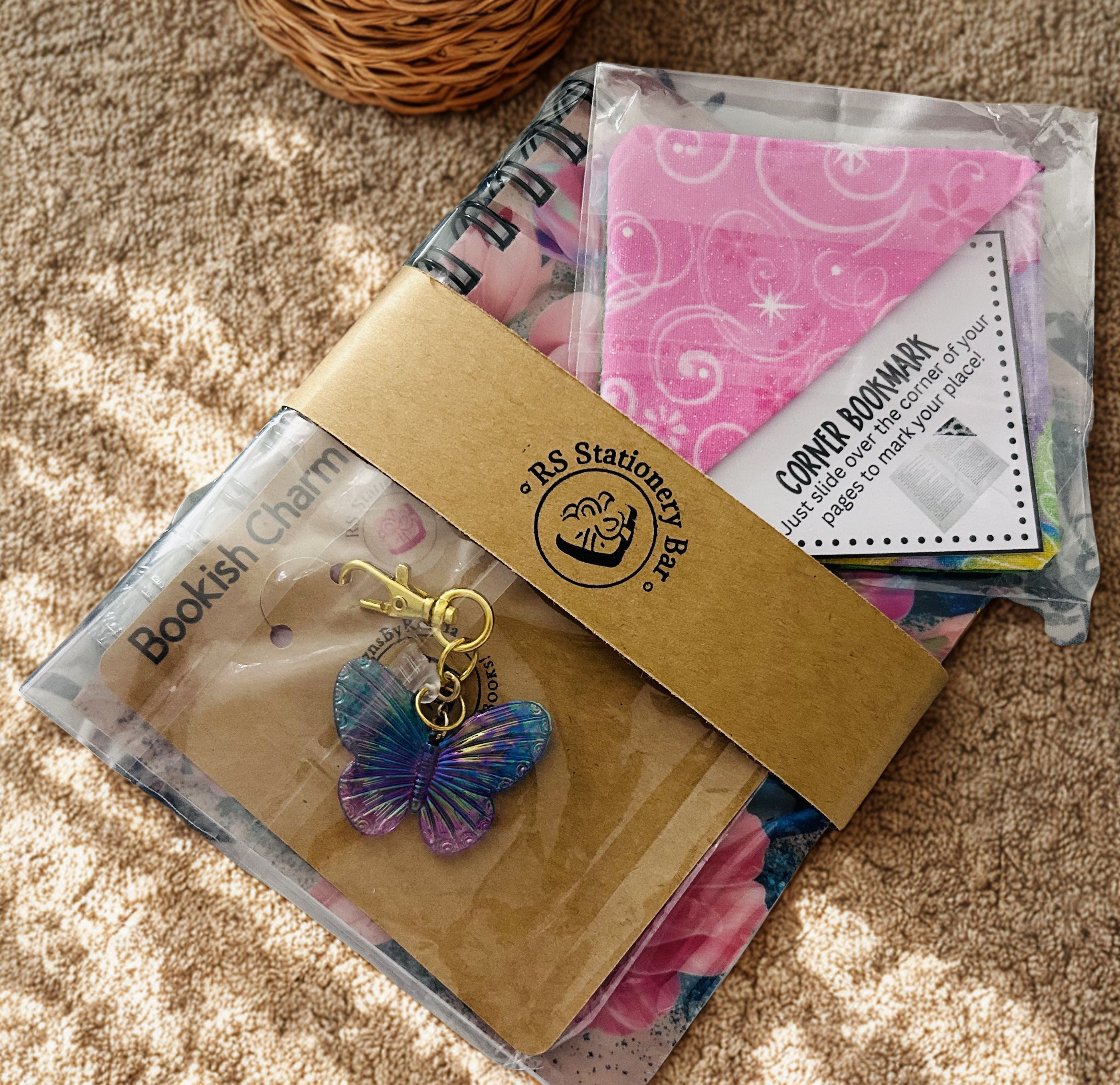 The Lined Floral Cotton Candy Petals Notebook Set