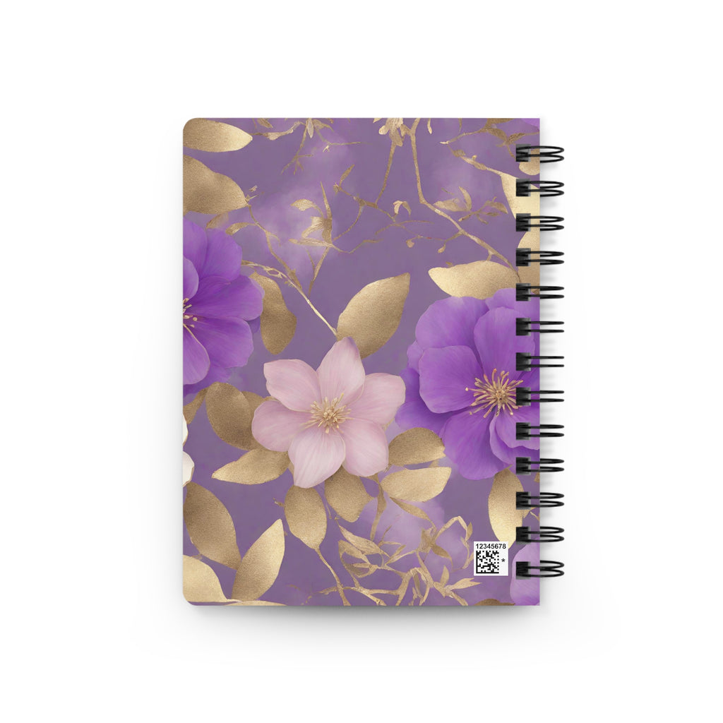 Purple Bloom Floral Notebook | Spring Journal | Colorful Botanical Stationery Gift