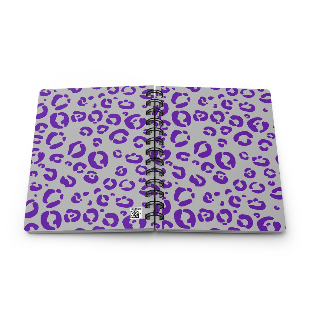 Purple - Leopard Cheetah Animal Print Notebook