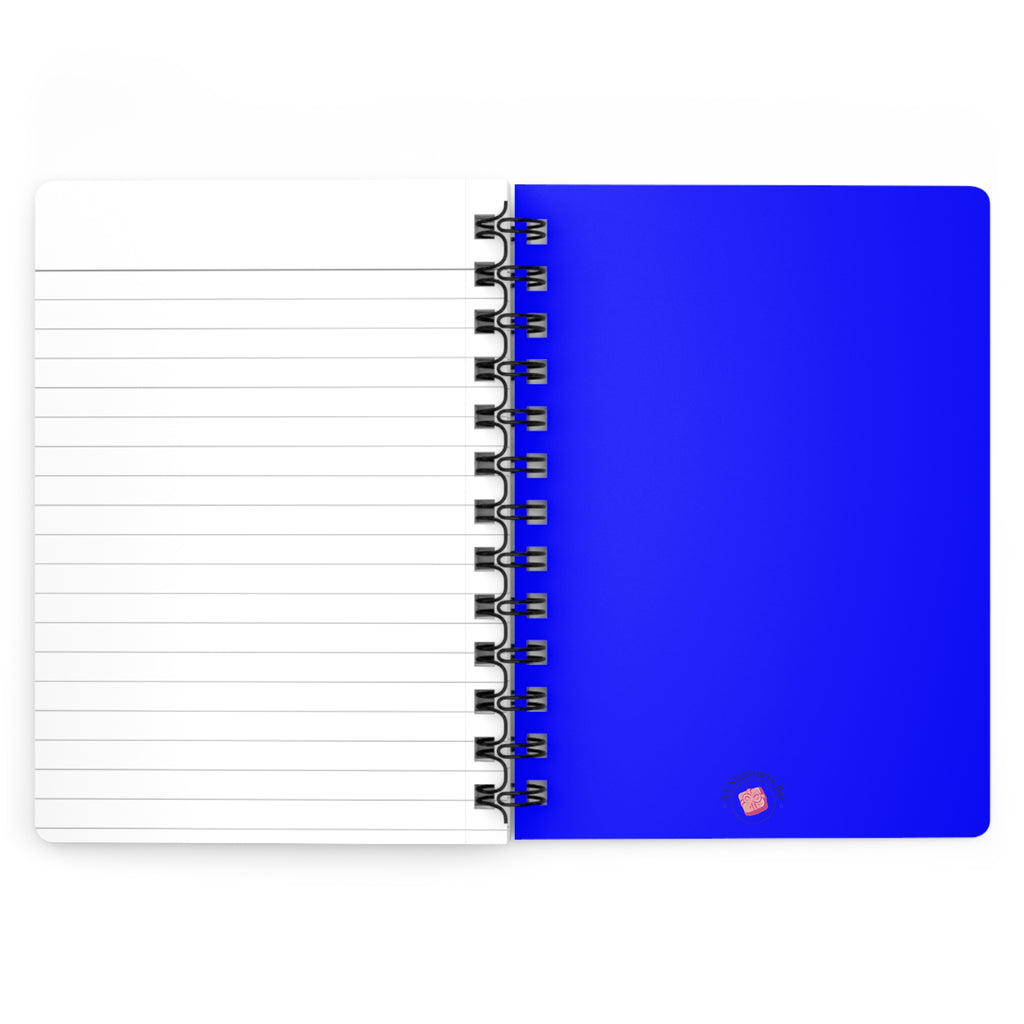 Blue Spiral Bound Journal — Blue Spiral Notebook