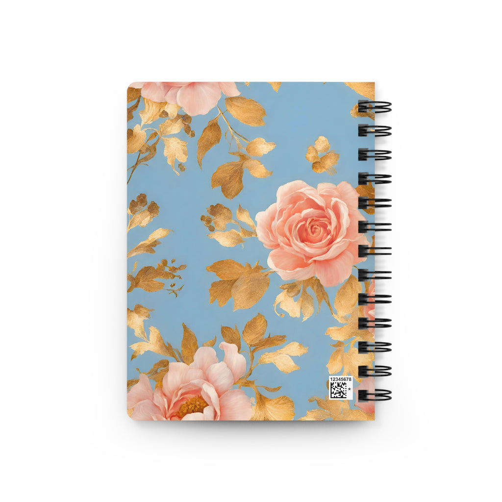 Peach Bloom Floral Notebook | Spring Journal | Colorful Botanical Stationery Gift