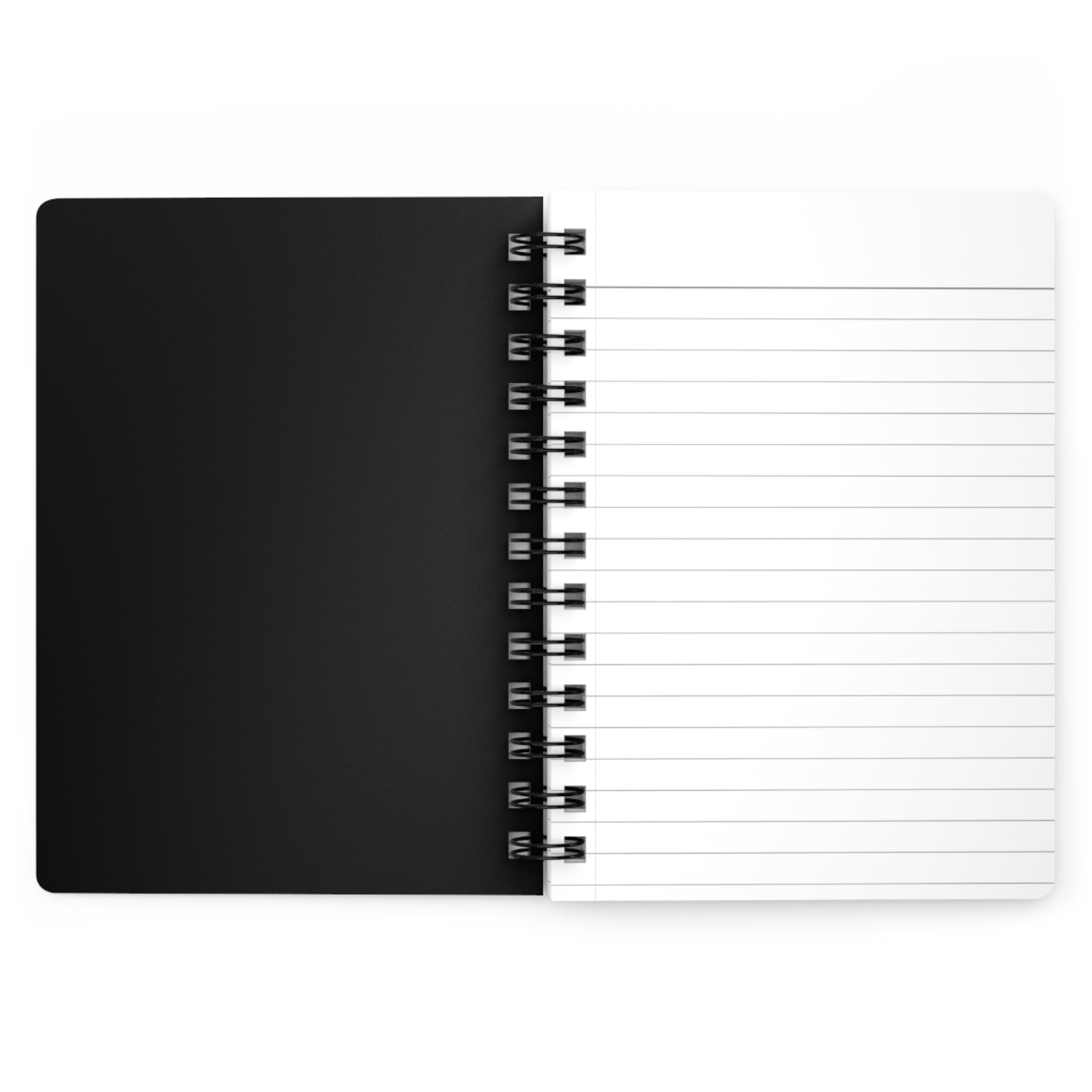 Black Leopard Cheetah Animal Print Notebook