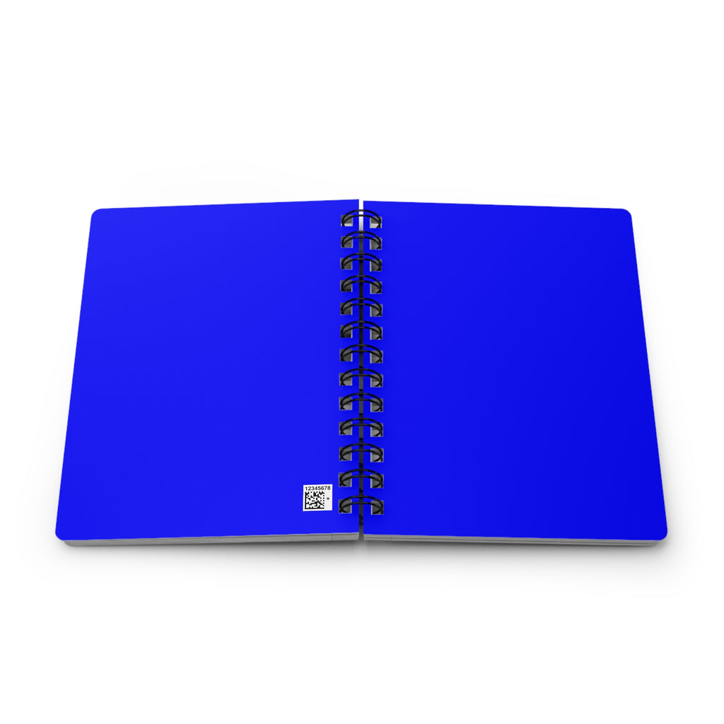 Blue Spiral Bound Journal — Blue Spiral Notebook