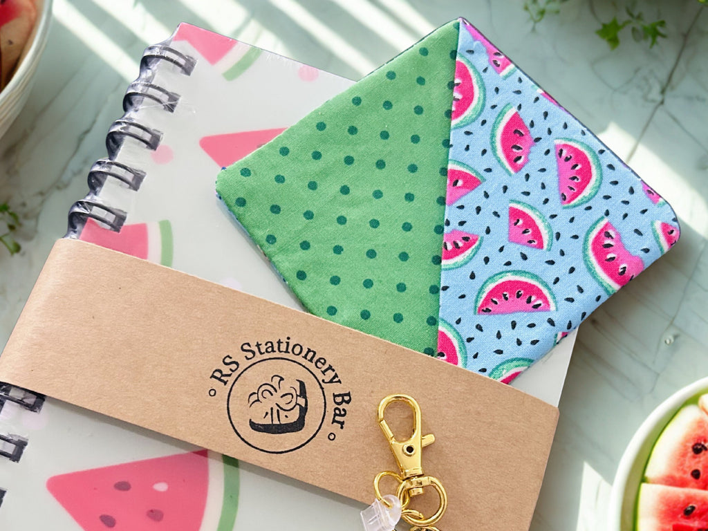 Watermelon Fruit-Inspired Luxe Notebook Set