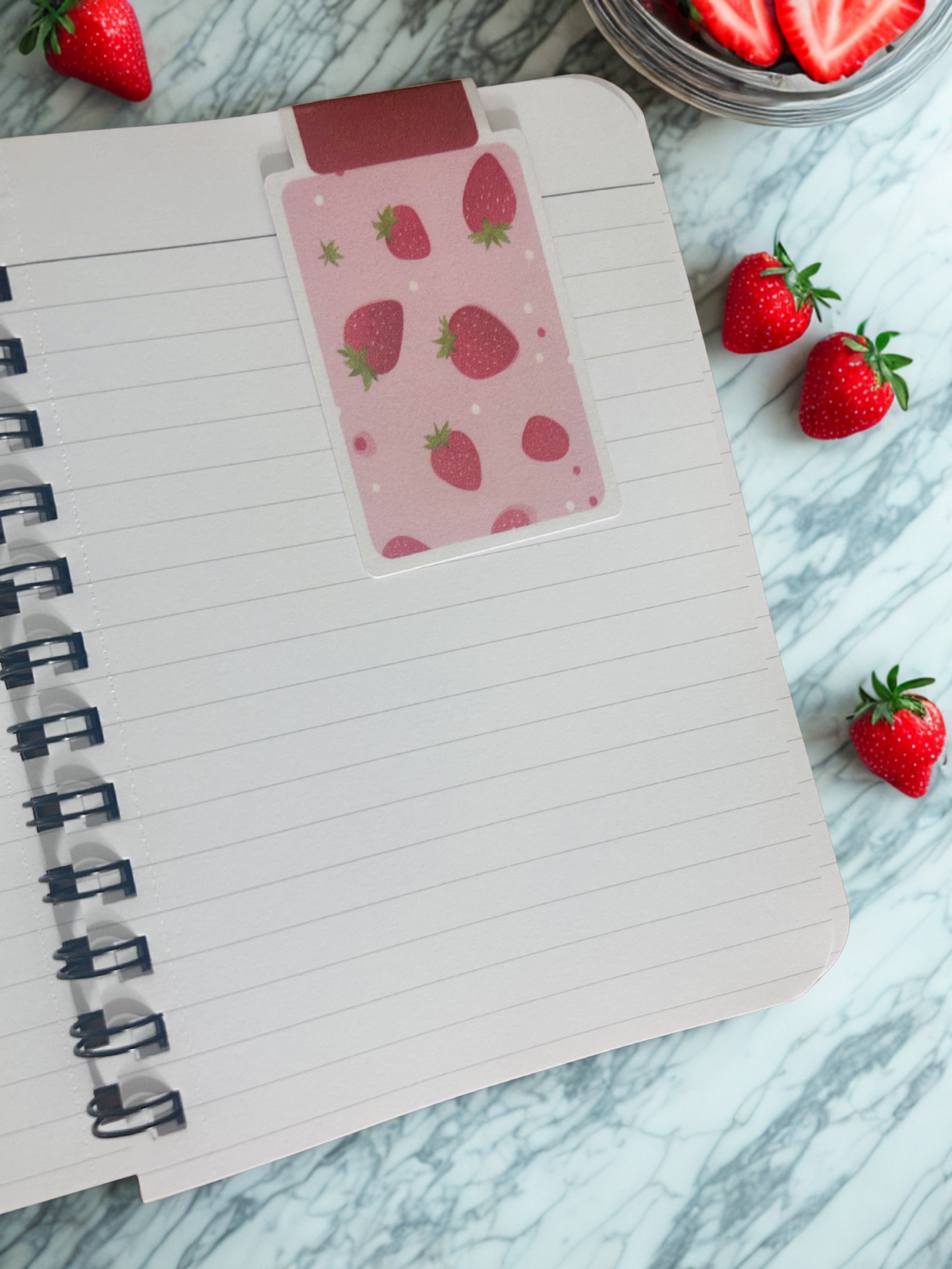 Pastel Fruit Magnetic Bookmark – Reversible Book & Planner Marker