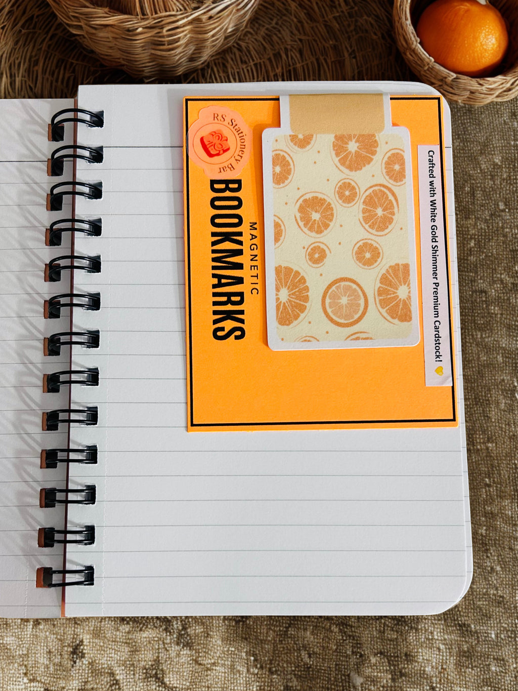Pastel Orange Fruitful Faith Spiral Bound Journal