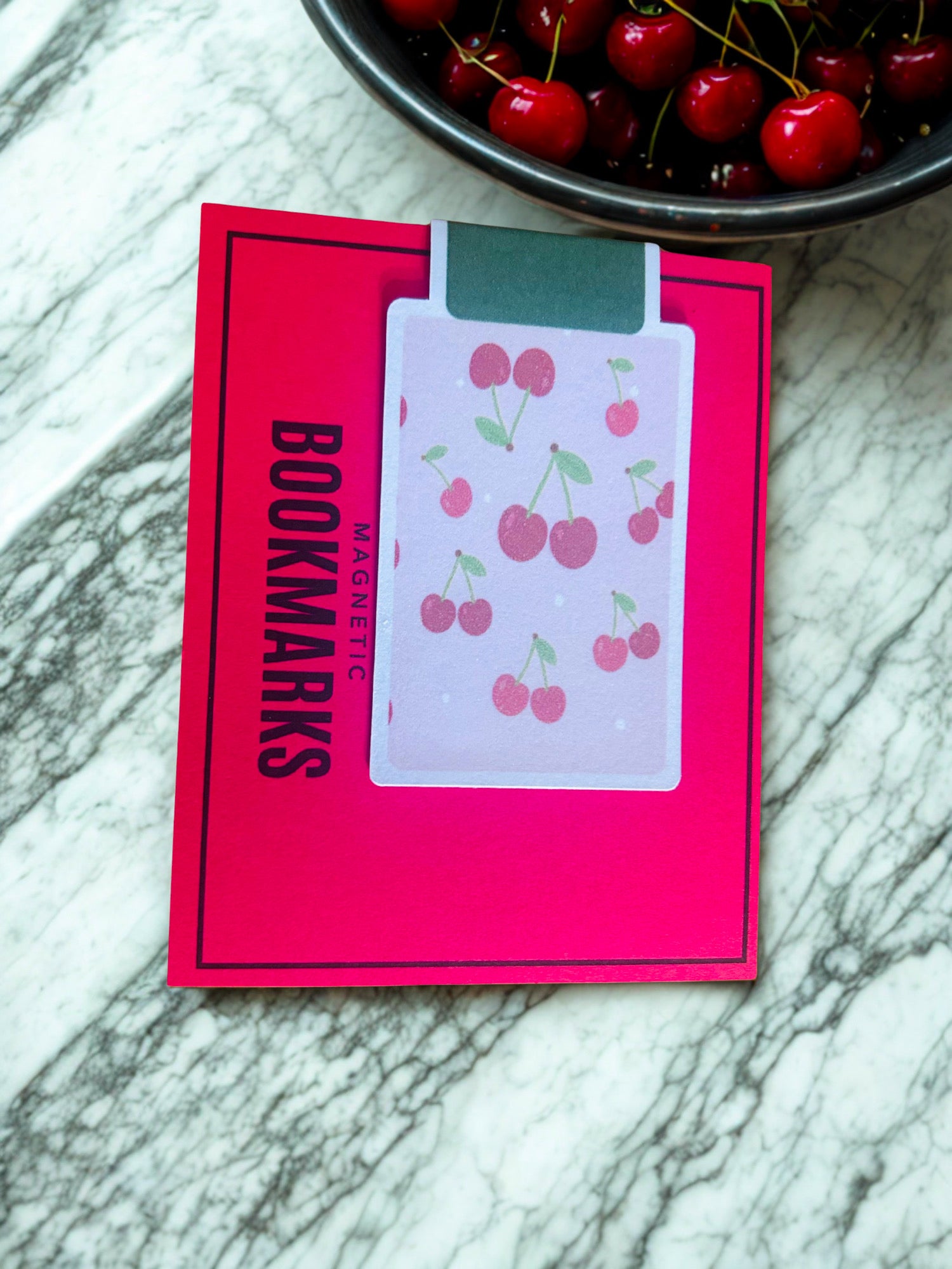 Luxe Pastel Fruit Theme Reversible Magnetic Bookmark | Double-Sided Planner & Book Marker