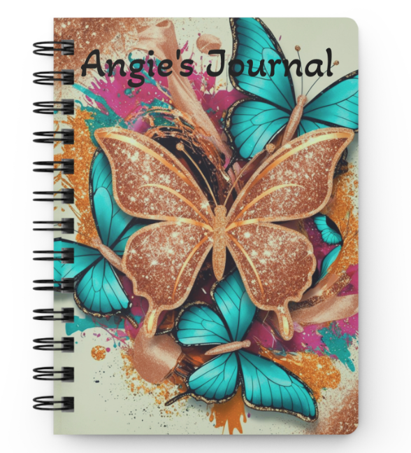 Luxe Bronze Butterfly Notebook | Stylish Journal