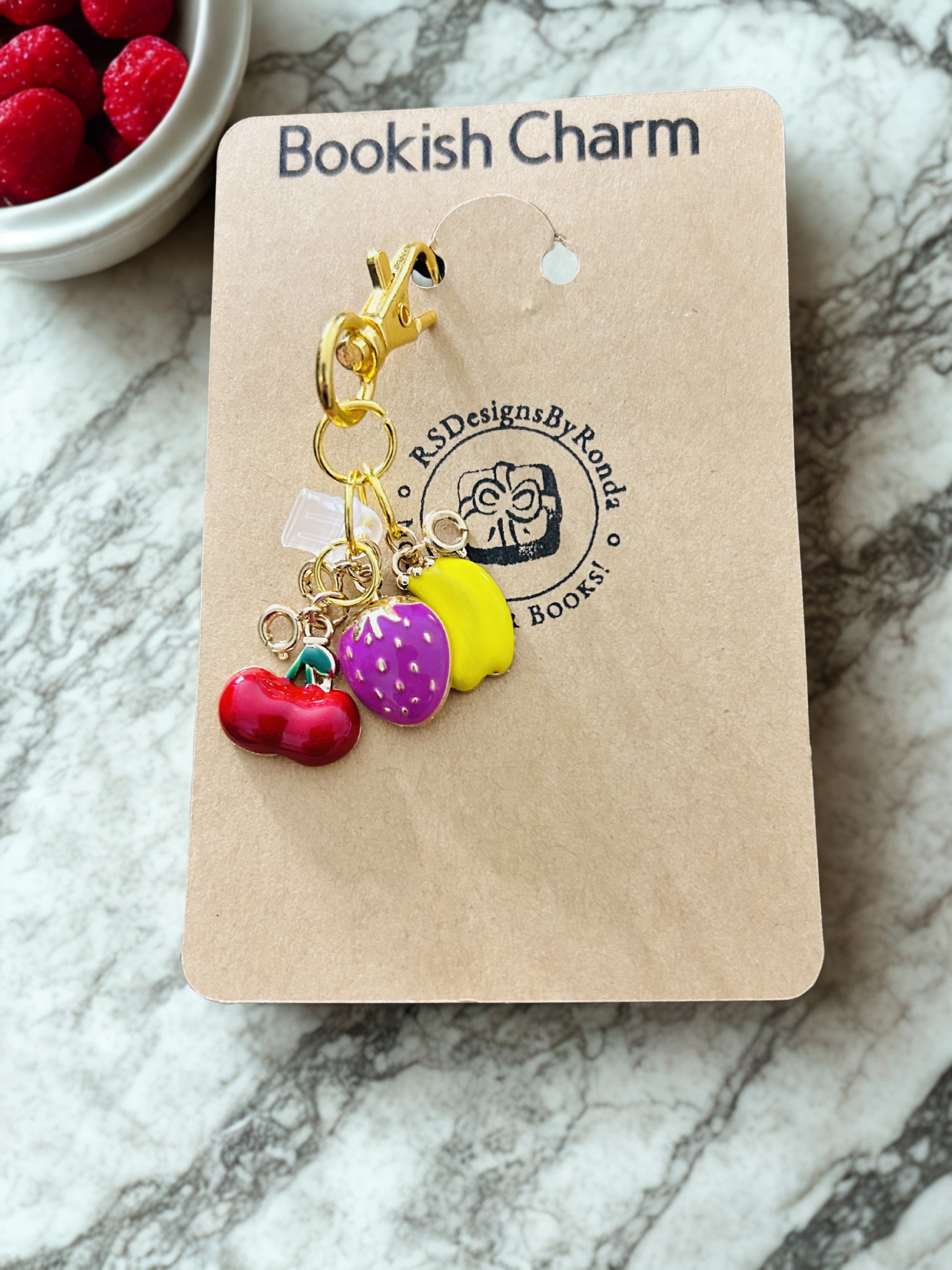Bookish Reading Journal & eReader USB-C Port Charm