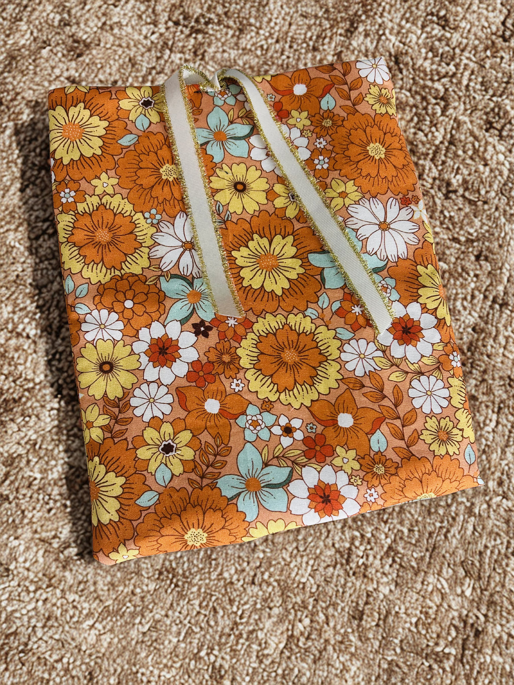 Handmade Luxe Fabric Sleeve for Tablet, eReader & Journal | Padded Kindle & Notebook Cover | Ribbon Closure