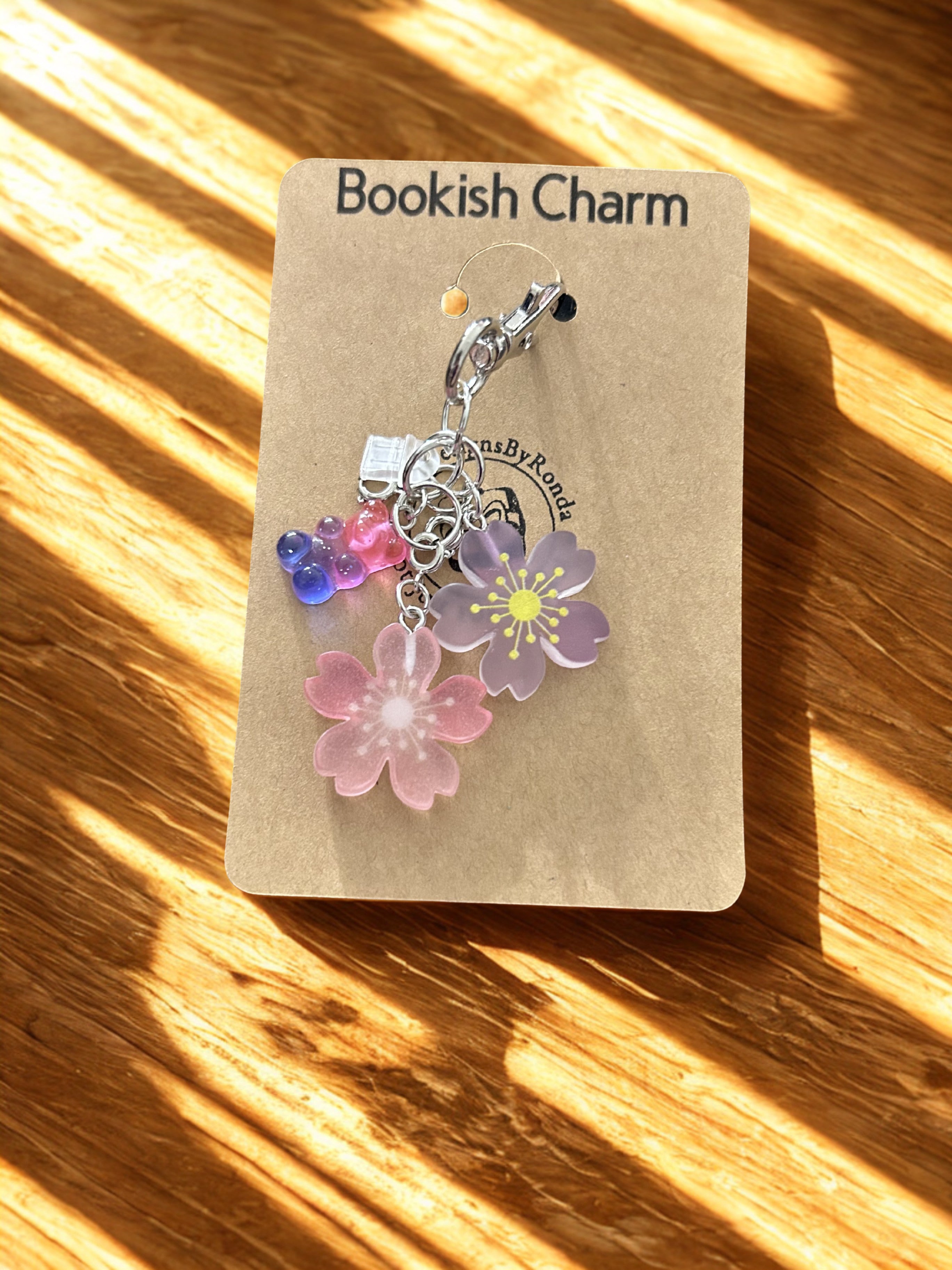 Bookish Reading Journal & eReader USB-C Port Charm