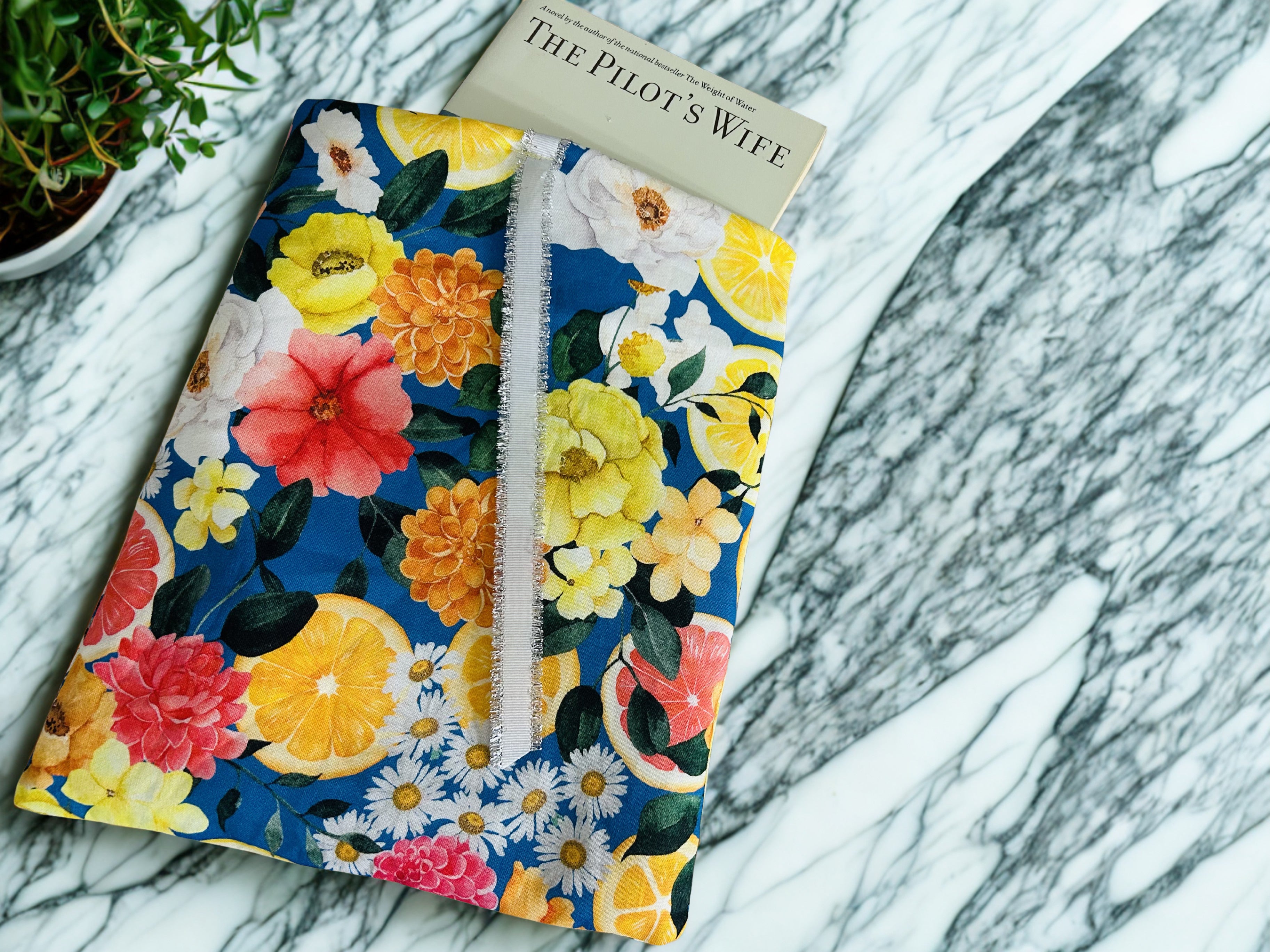 Handmade Luxe Fabric Sleeve for Tablet, eReader & Journal | Padded Kindle & Notebook Cover | Ribbon Closure