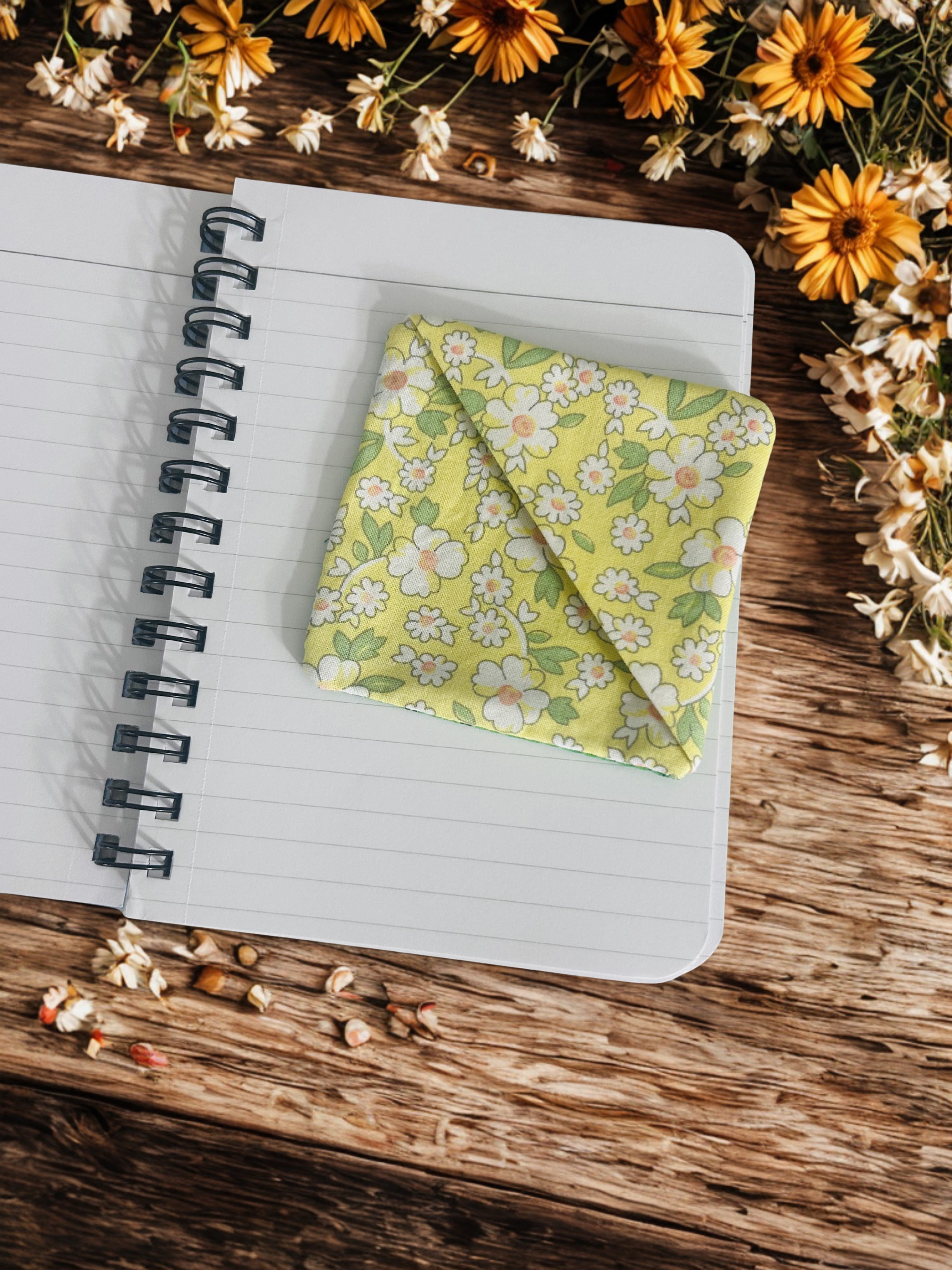 Floral Fabric Corner Bookmarks | Set of 2 - Handmade Bookish Gift
