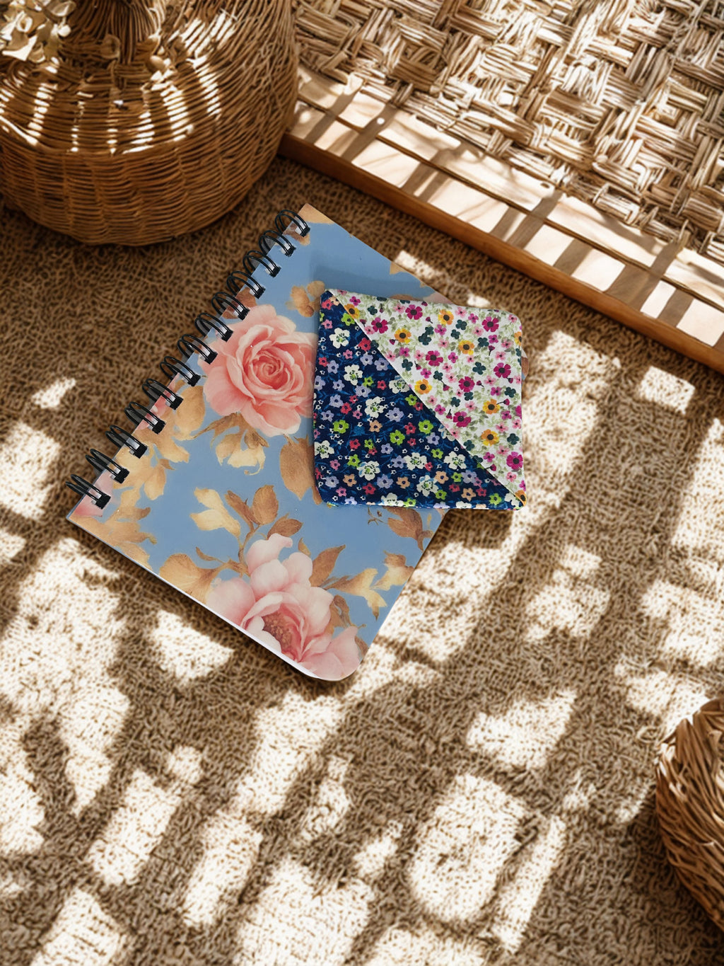 Floral Fabric Corner Bookmarks | Set of 2 - Handmade Bookish Gift