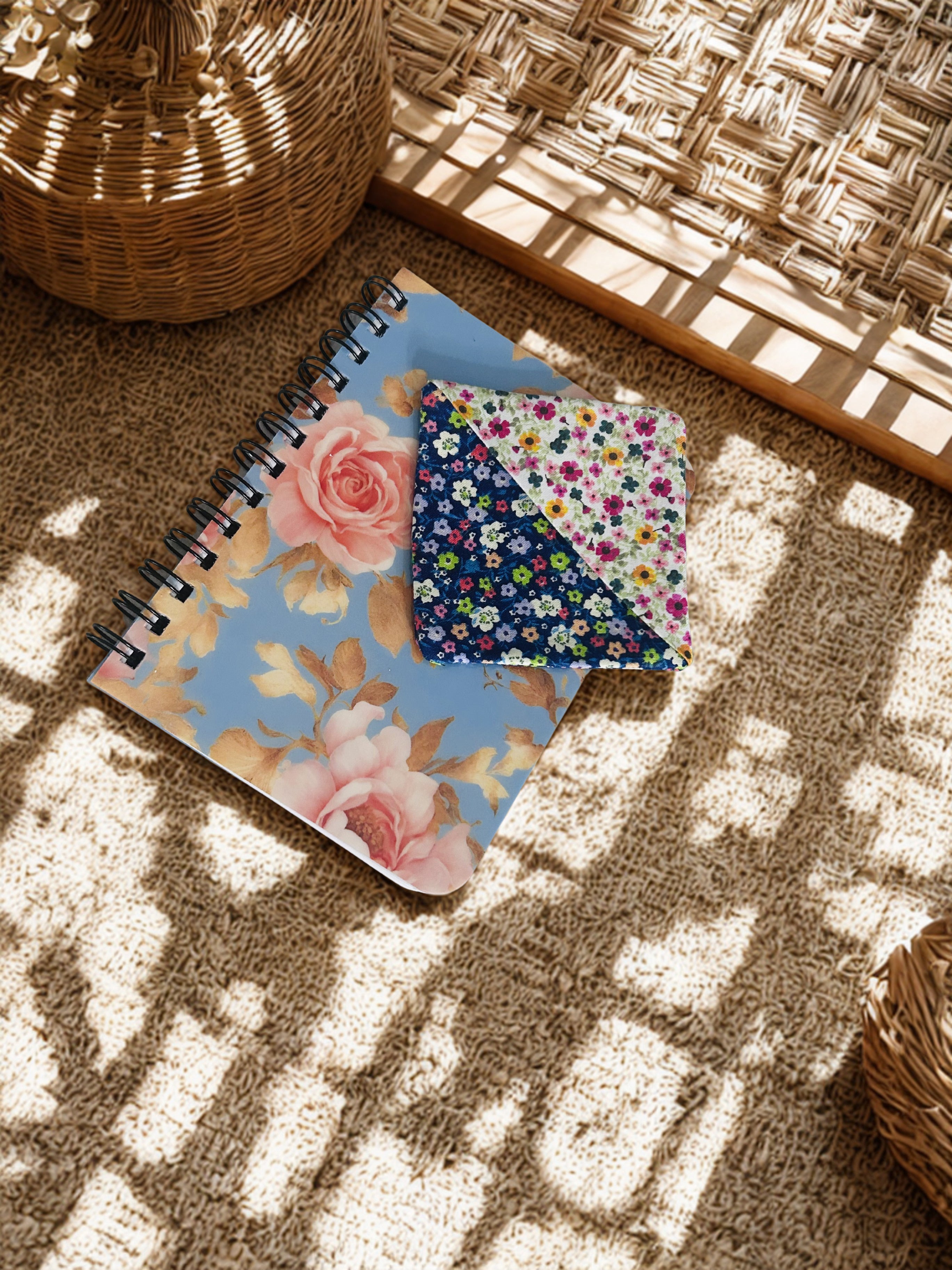Floral Fabric Corner Bookmarks | Set of 2 - Handmade Bookish Gift
