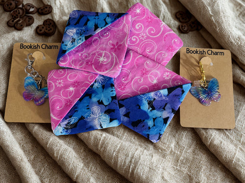 Animal Print Fabric Corner Bookmarks – Set of 2