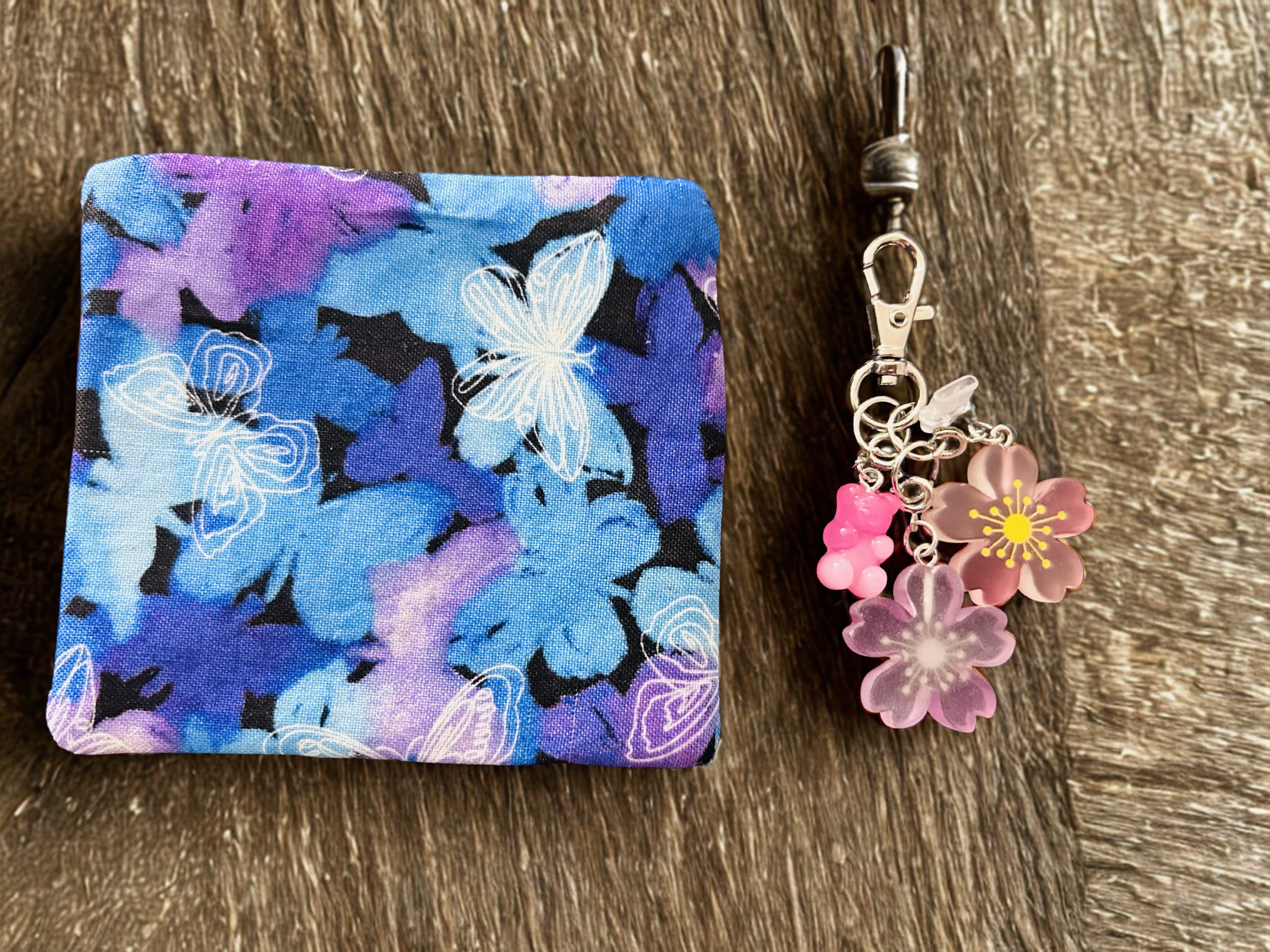 The Lined Floral Notebook Set, Butterfly Corner Bookmark & Floral Charm