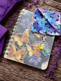 Butterfly Notebook and Butterfly Corner Bookmark & Decorative Charm Set