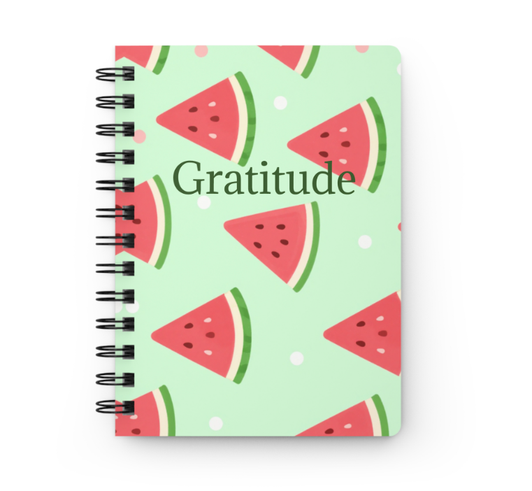 Watermelon Pastel Spiral Bound Journal — Fruit Theme Notebook