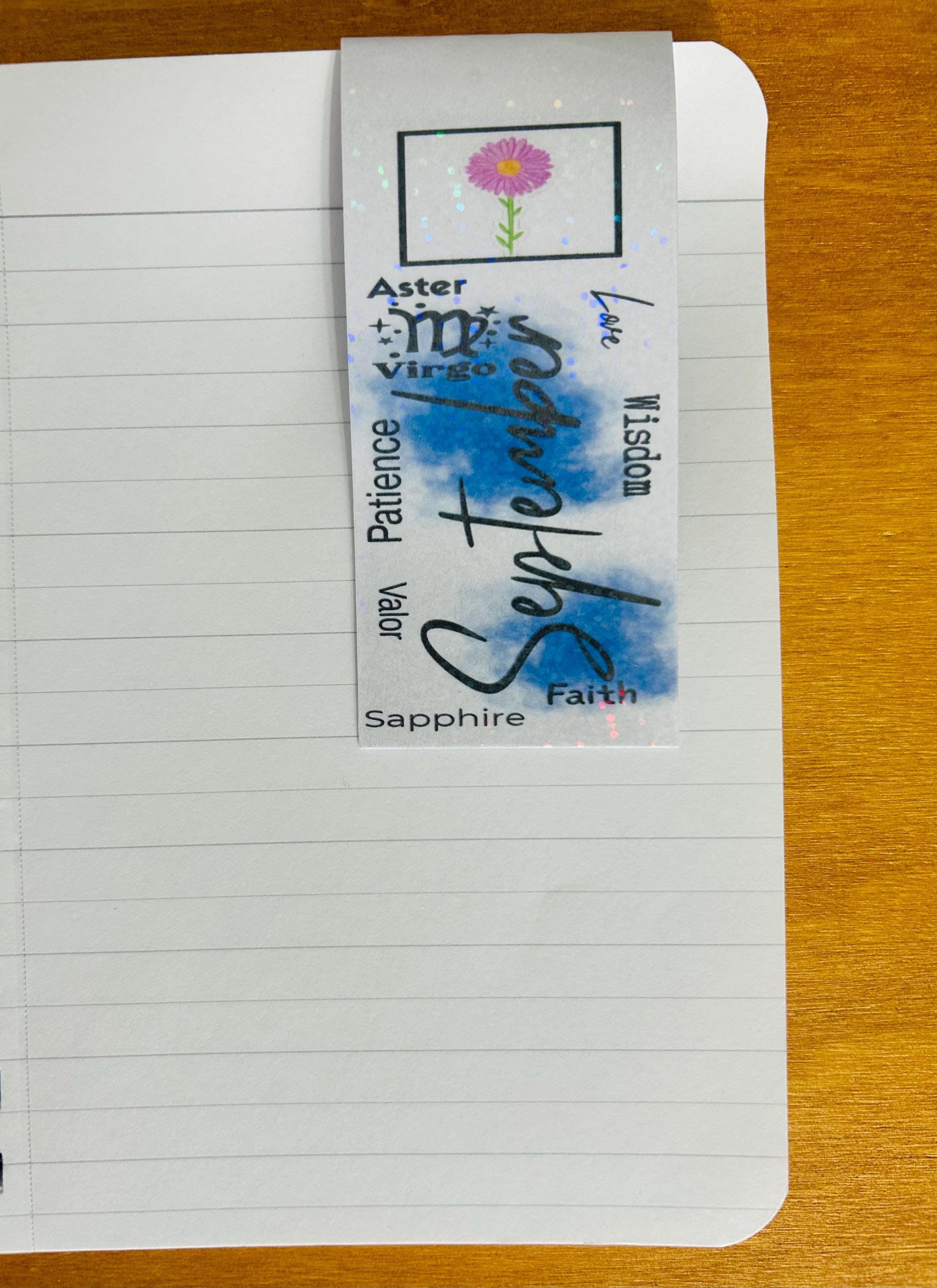 Birth Month Flower Magnetic Bookmark – Laminated Matte, Happy Birthday Bookmark