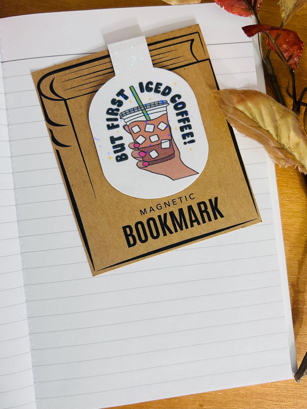 Holographic Coffee Magnetic Bookmark