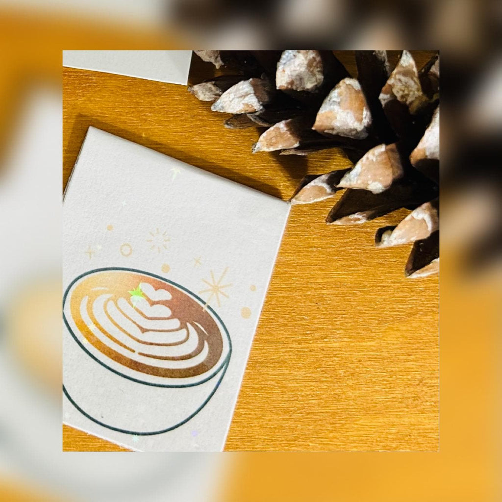 Holographic Latte Magnetic Bookmarks (Set of 3) | Coffee Bookmark | Book Lover Gift