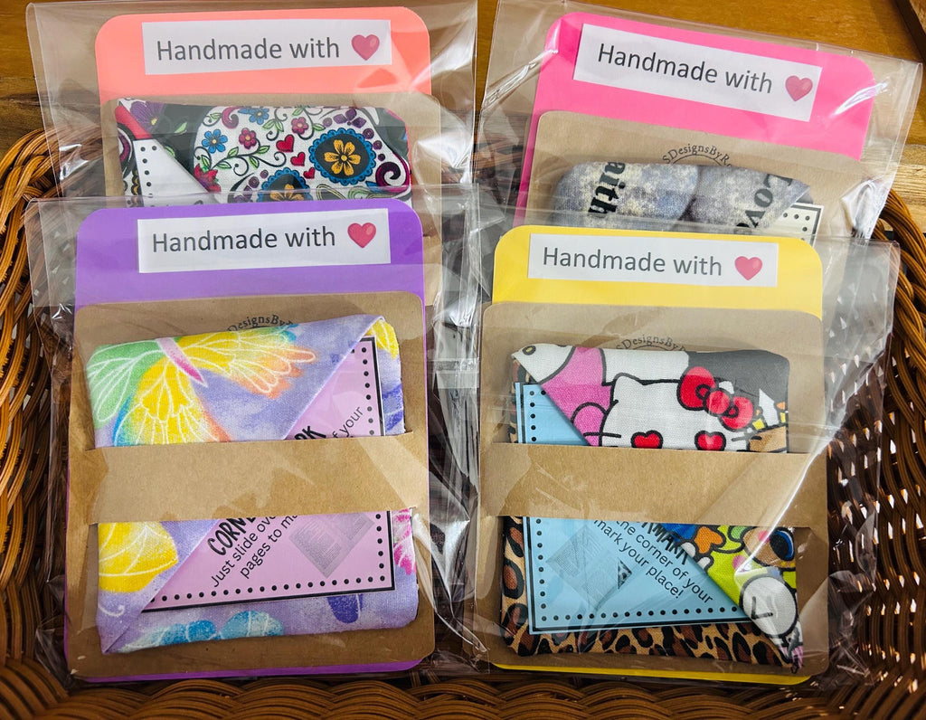 Sugar Skull Floral Corner Bookmarks – Cinco De Mayo Reader Gift Favors
