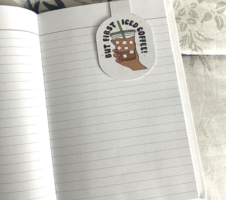 Holographic Coffee Magnetic Bookmark
