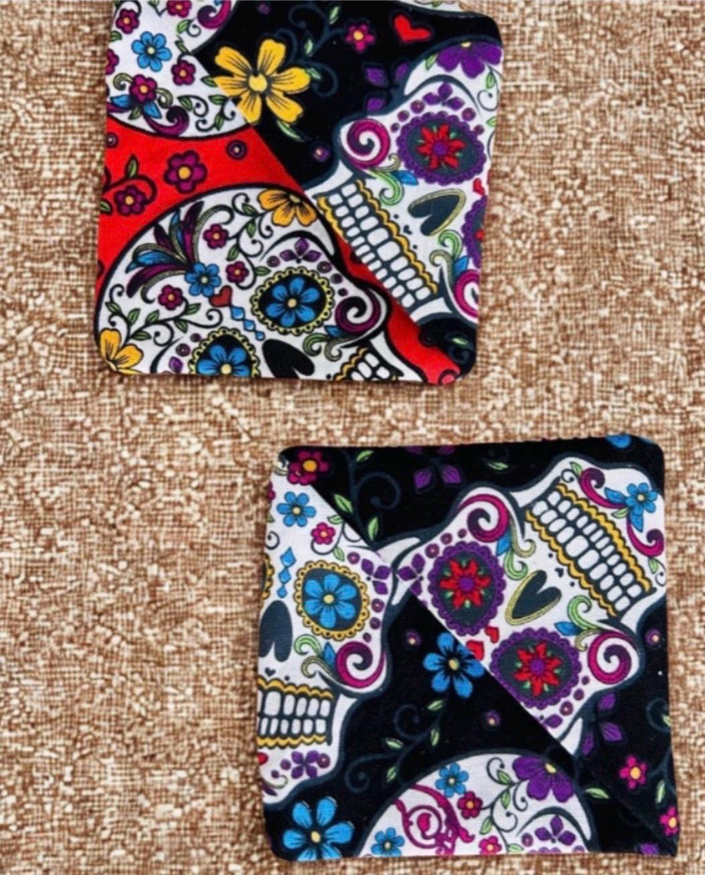 Sugar Skull Floral Corner Bookmarks – Cinco De Mayo Reader Gift Favors