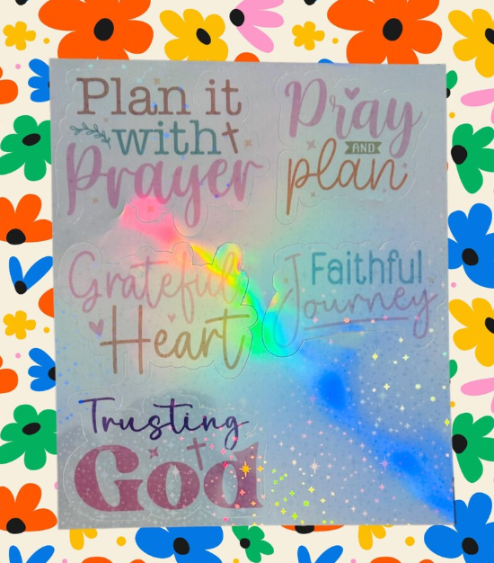 Inspirational Christian Stickers | Faith Journal & Planner Stickers
