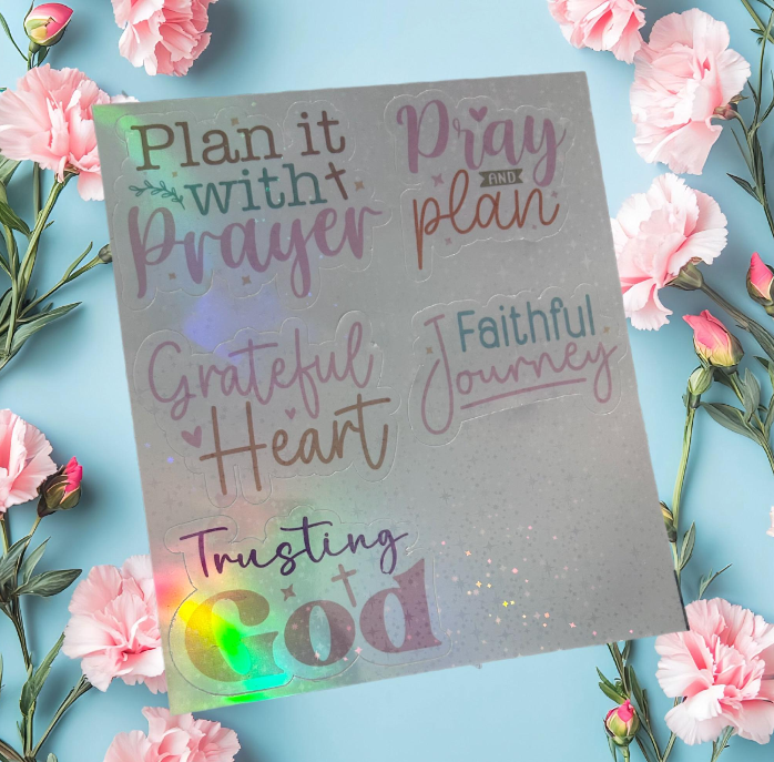 Inspirational Christian Stickers | Faith Journal & Planner Stickers