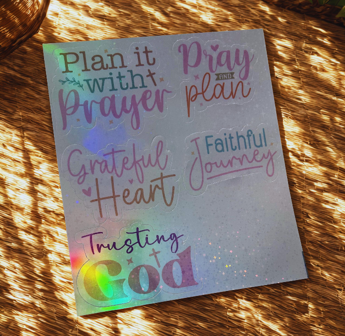 Inspirational Christian Stickers | Faith Journal & Planner Stickers